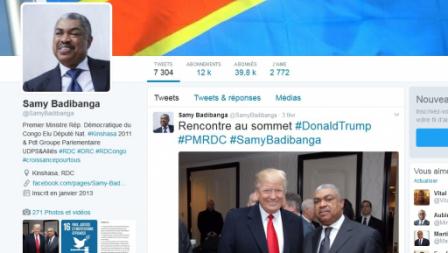 RDC: polémique autour d’une photo de Samy Badibanga et de Donald Trump