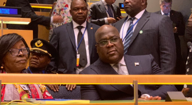 Tshisekedi à l’ouverture de la 74ème session de l’Assemblée générale